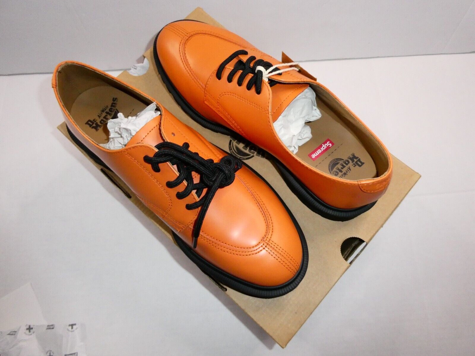 Deadstock Supreme 2046 Doc Martens Orange Shoes, Size 9M Deadstock Supreme 2046 Doc Martens Orange Shoes, Size 9M