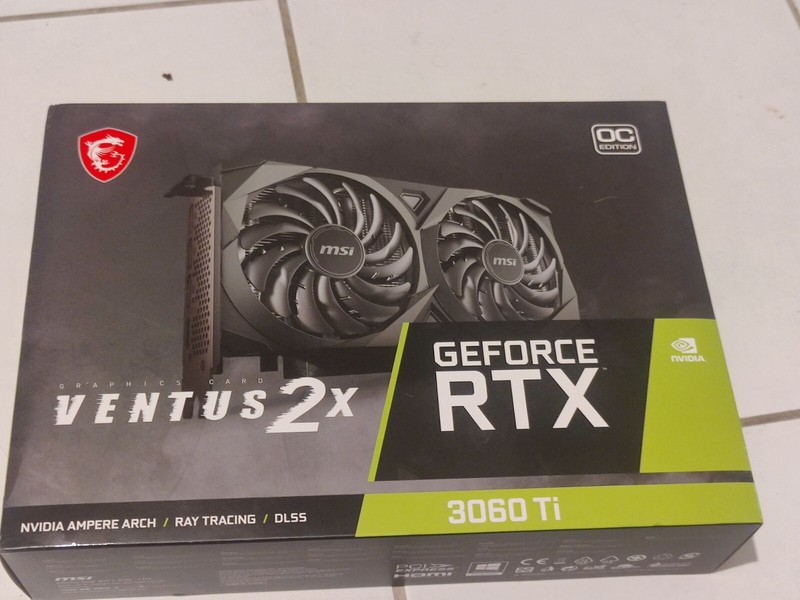 Msi Geforce Rtx 3060 Ti Ventus 2x Ocv1 8go Gddr6 Carte Graphique
