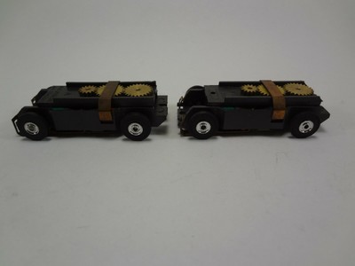 2 NOS ORIGINAL AURORA OPEN RIVET T-JET COLORED MAGNET CHASSIS - LOT A