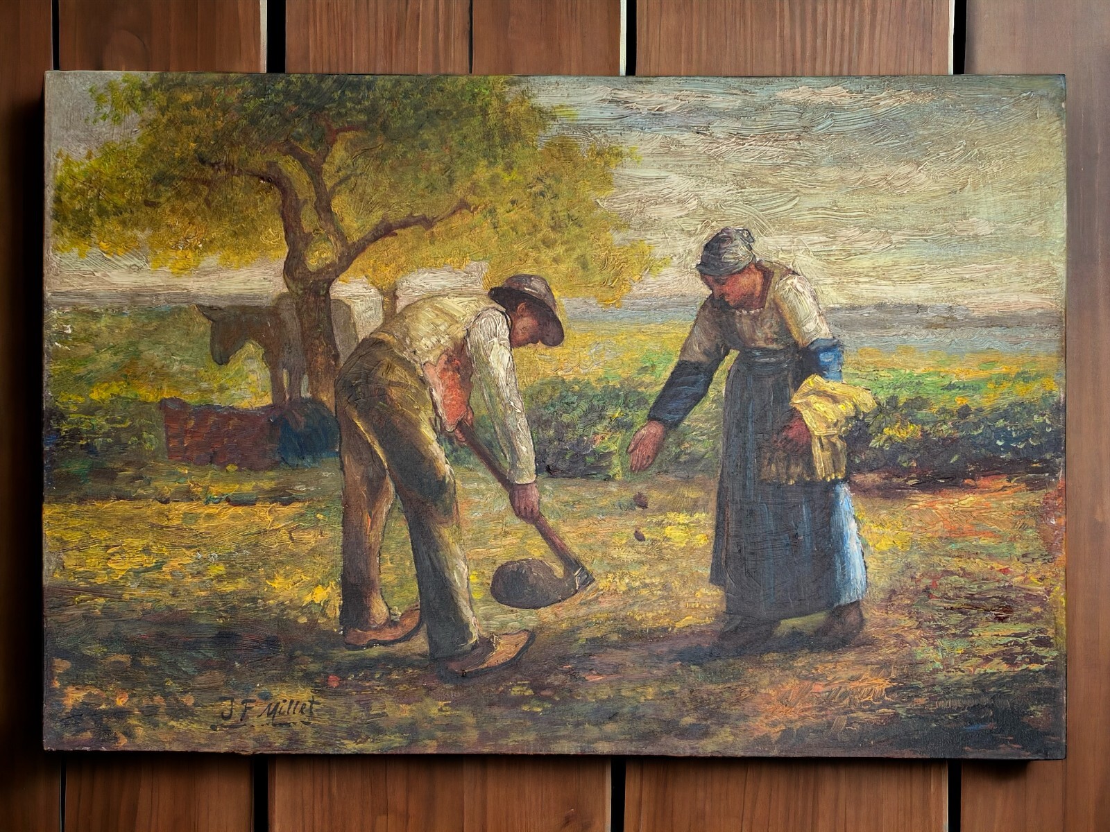 【F15号】good blue(FRANCOIS) oil painting F15号】good blue(FRANCOIS) oil painting 1960s Mid-Century