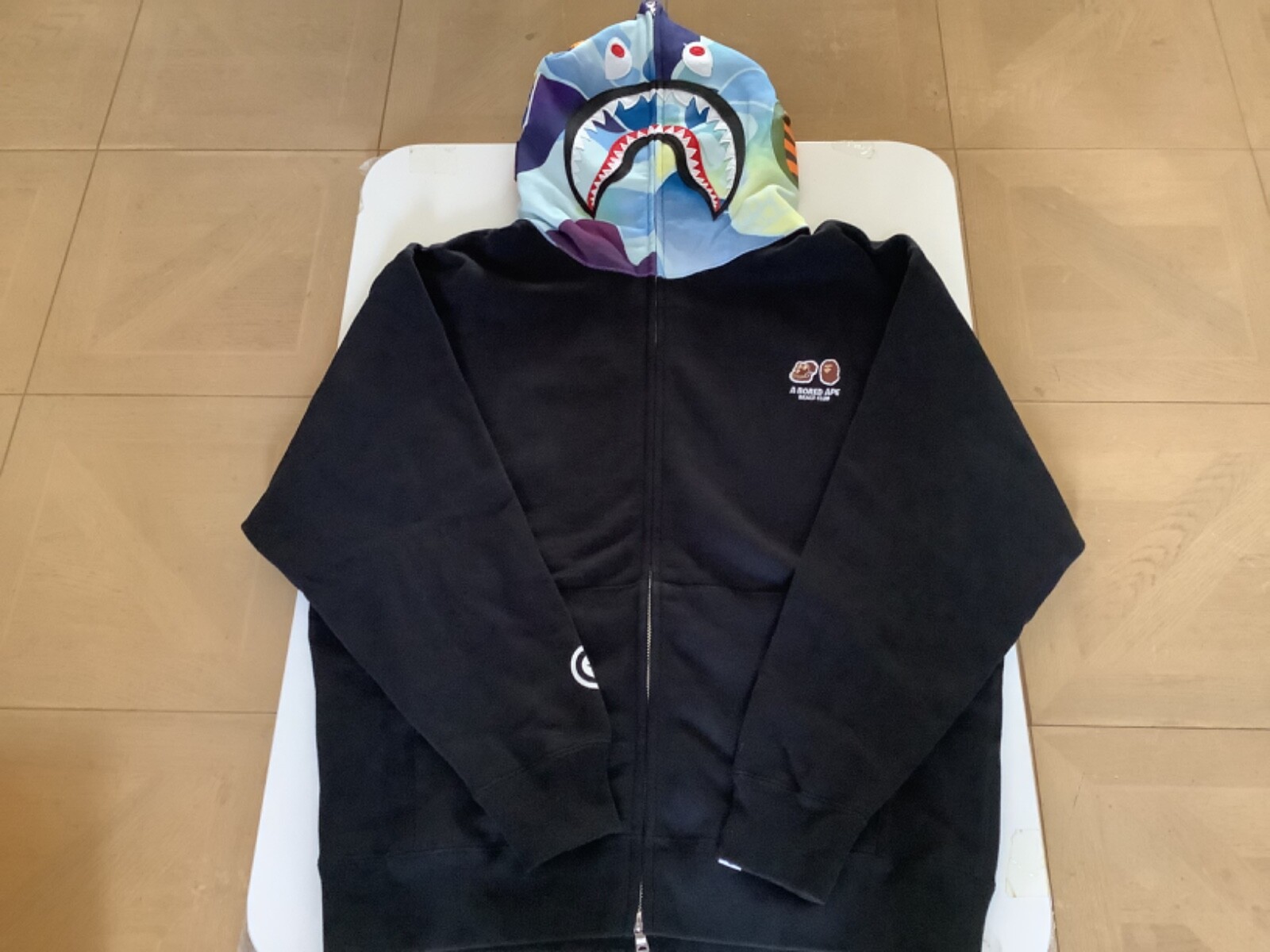 トップス bape bayc bored ape shark hoodie 2xl Authentic a bathing ape bape x BAYC relaxed shark full zip