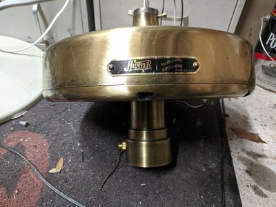 Hunter Antique Vintage Ceiling Fan Original Parts New 2 Piece