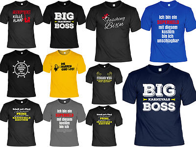Lustige Karneval T-Shirts Coole Sprüche Witzige Motive Fasching Karnevalkostüm 