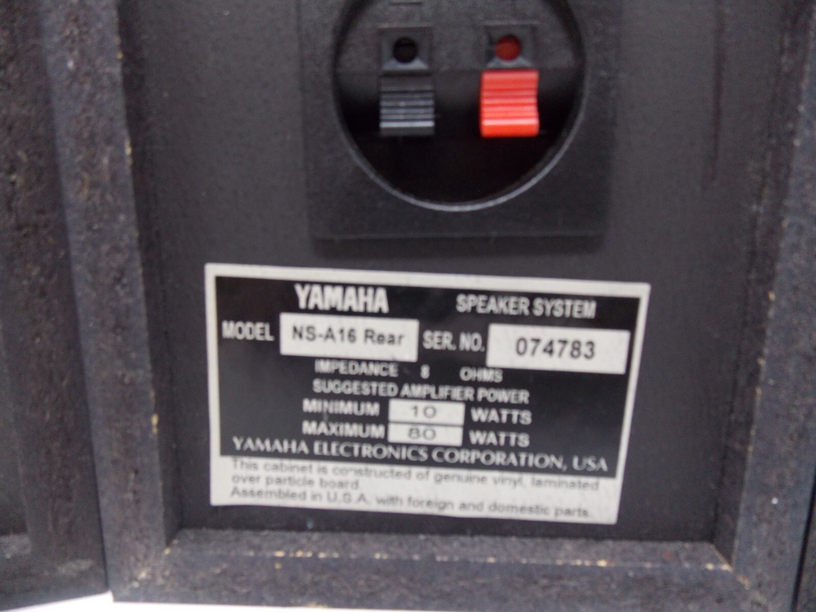 Speakers Front Yamaha Surround Sound