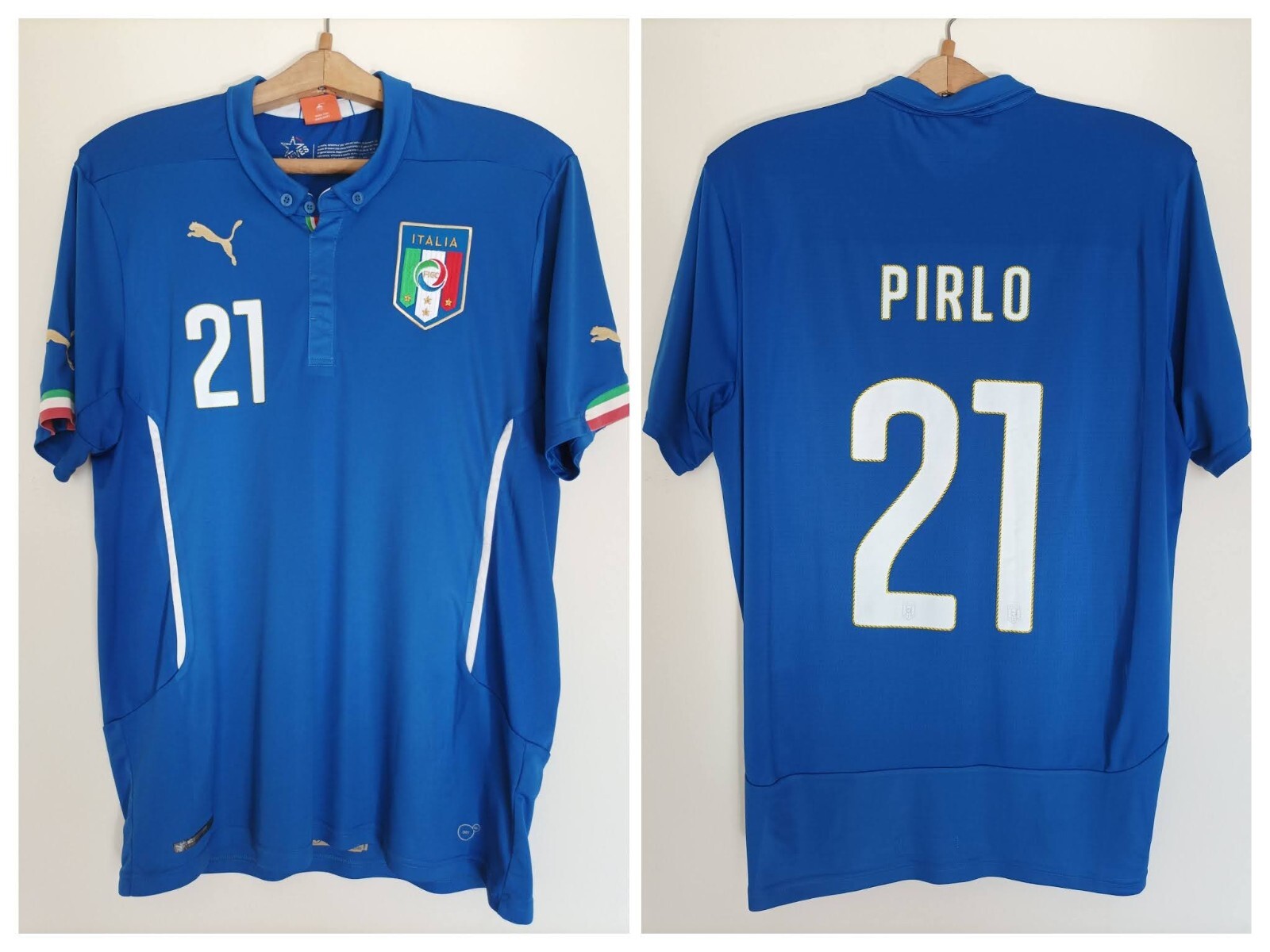 PUMA イタリア代表 2010  No.21 Pirlo PUMA イタリア代表 2010 Home No.21 Pirlo - メルカリ