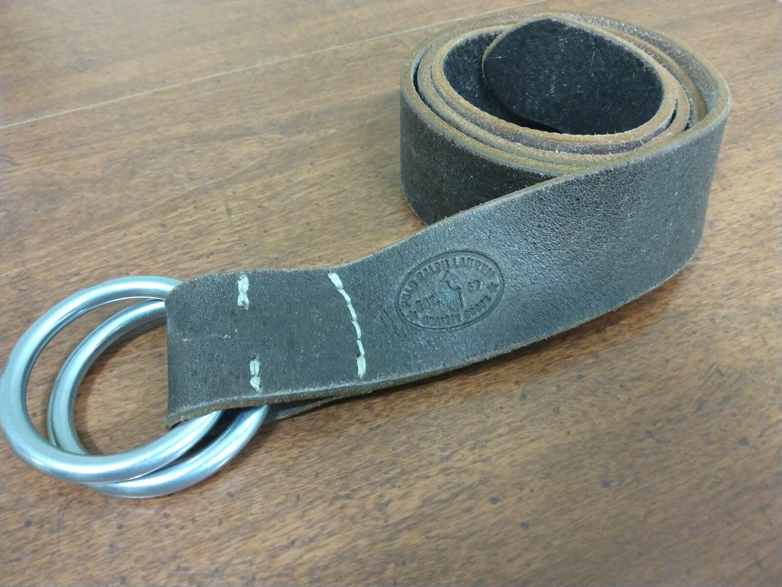 Ralph Lauren Leather D-Ring Belt ドレスベルト Equestrian D-Ring Leather Belt