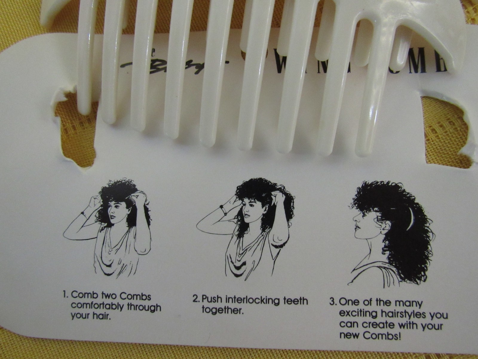 HAIR RAISERS**WINGS Baby INTERLOCKING COMBS BANANA CLIPS- 3 sets-MADE IN USA