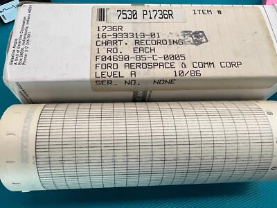 Esterline Angus Strip Chart Recorder Paper Roll 6''L MPN 1736-R