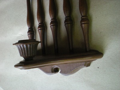 2 Home Interiors Candle Sconces 1974 Vintage Colonial Style