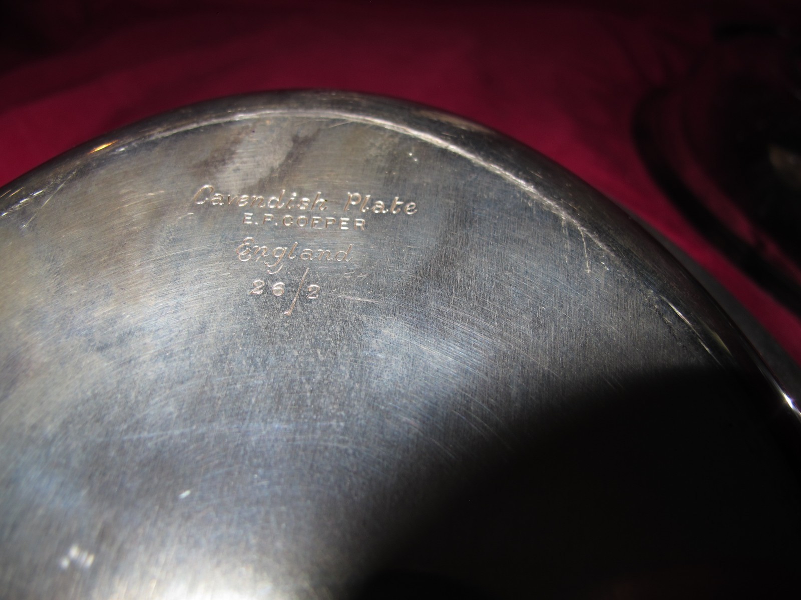 Vintage Cavendish Plate English  Oval Serving Dish with Lid 26/2