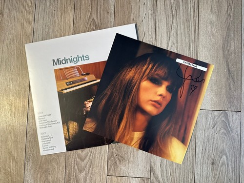 SIGNED Midnights - Jade Green Vinyl w/ Heart - Taylor Swift
