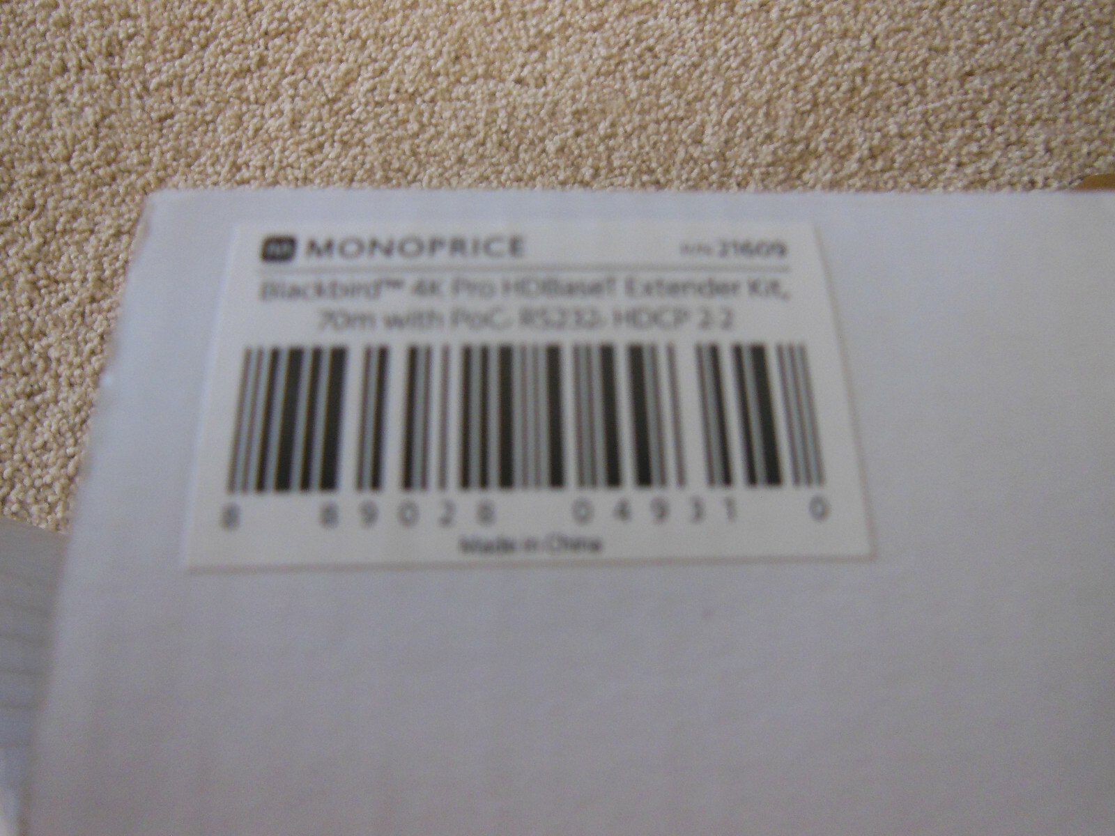 Blackbird 4K Pro HDBaseT Extender Kit - 70m With IR, PoC, RS232, HDCP 2.2