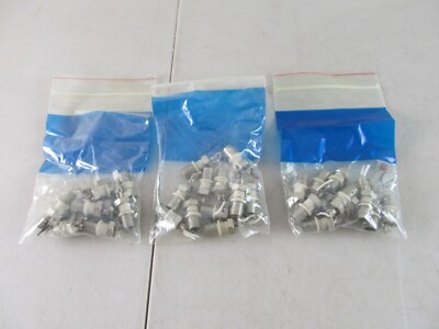 36Pcs Connector BNC Female Jack Bulkhead Solder Panel Mount Straight Used