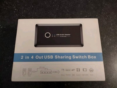 2 In 4 Out USB Sharing Switch Box Universal