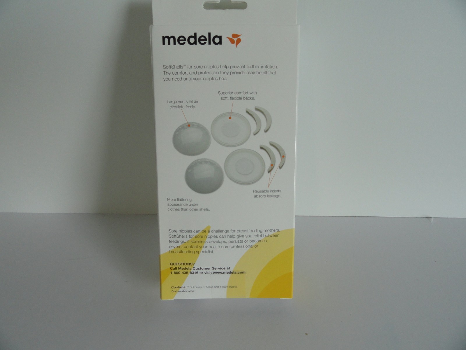 New Medela Soft Shells Sore Nipples BPA Free Breastfeeding Nursing Dishwasher