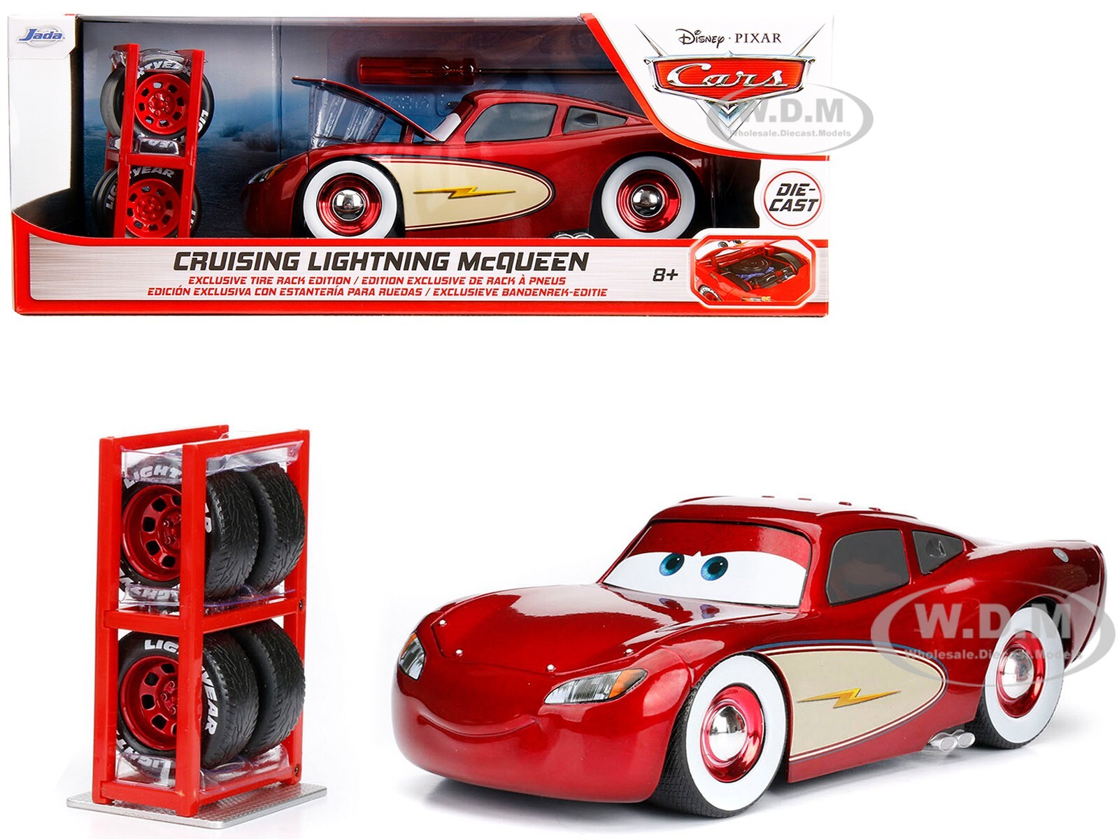 CRUISING LIGHTNING MCQUEEN W/EXTRA WHEELS CRUISING LIGHTNING MCQUEEN W/EXTRA WHEELS
