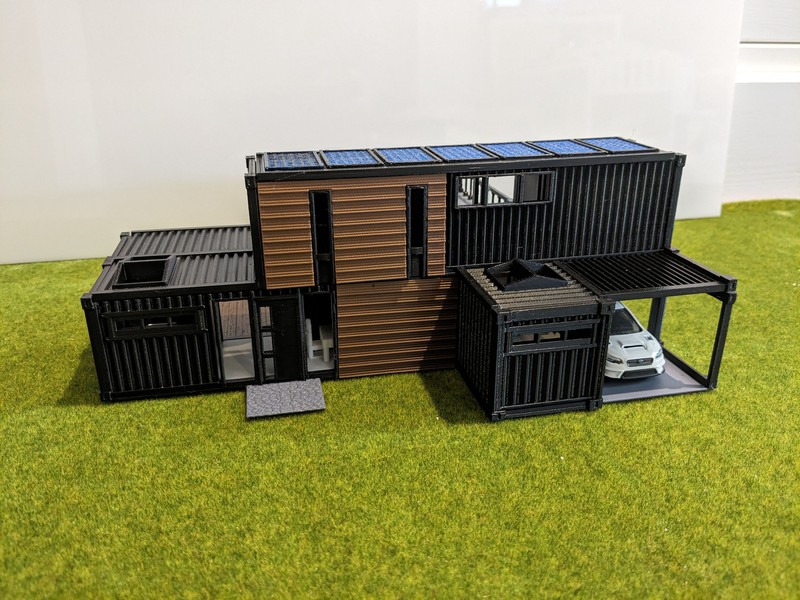 Container house for diorama 1/64 hot wheels