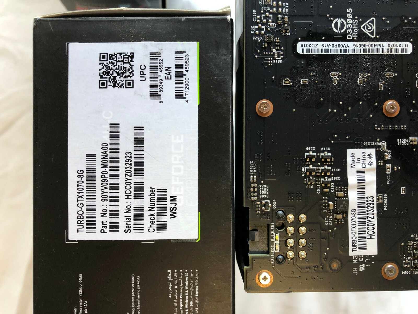 ASUS NVIDIA GeForce GTX 1070 8GB GPU Mining Gaming-ETH ASIC Killer- btc ltc