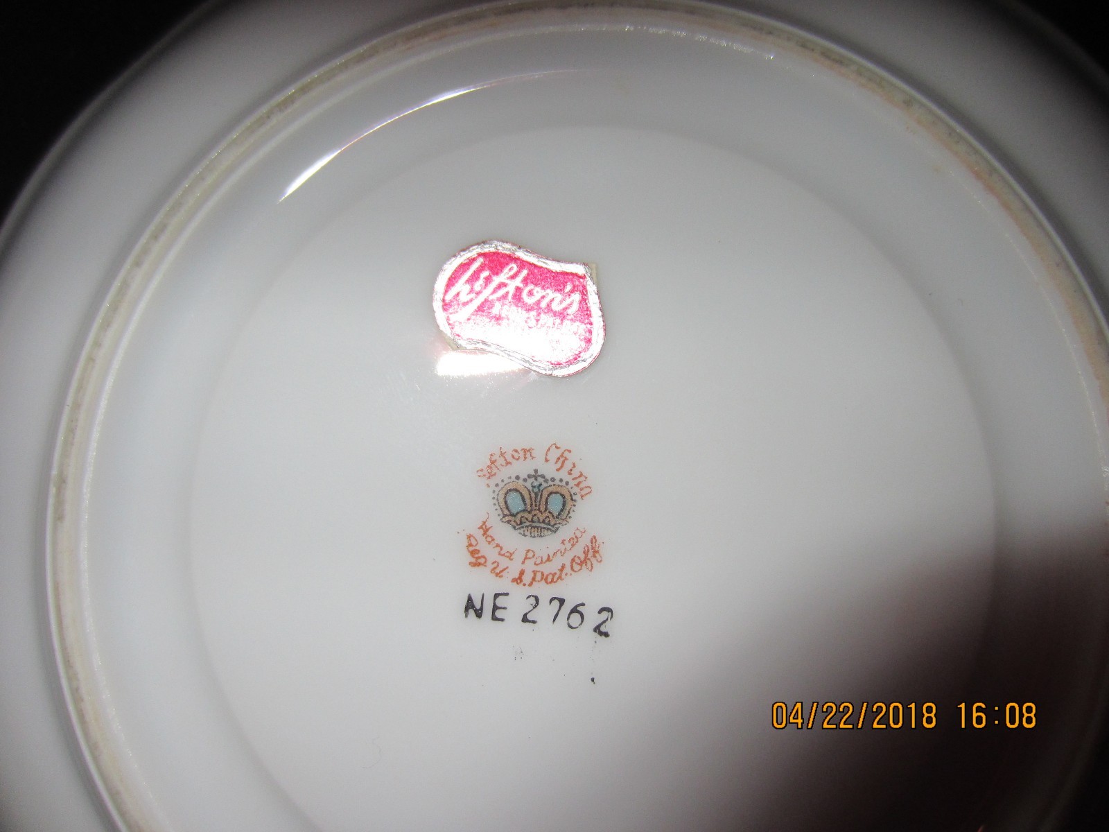 Vintage Lefton Hand Painted China Jam Jelly Jar W/ Under Plate Heritage Brown