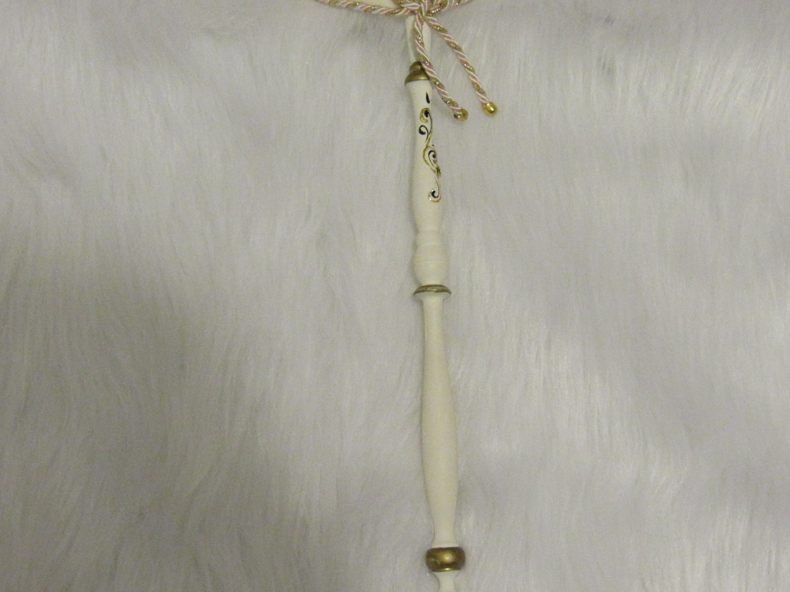 MASCHERA DEL GALEONE~ITALY~HAND MADE VENEZIA MASK~ handheld white/pink