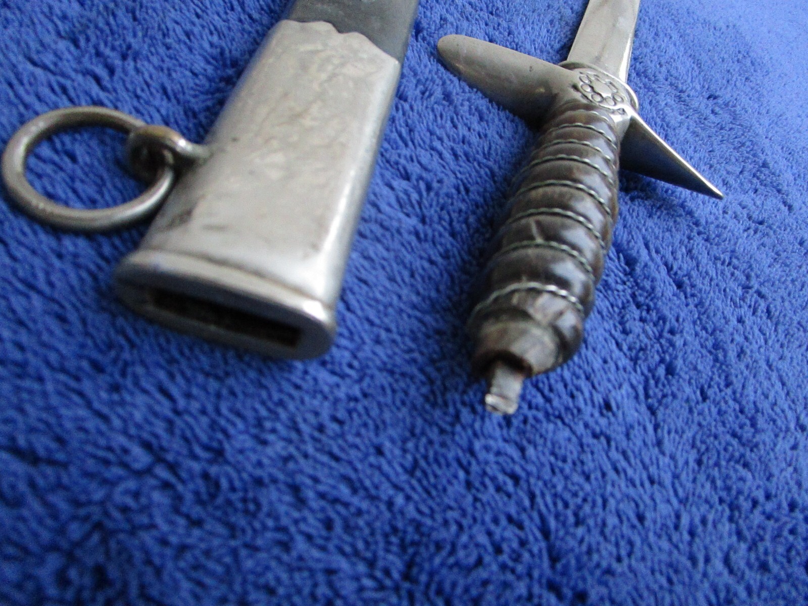 RARE ORIGINAL WW2 YUGOSLAVIAN M1937 AIR FORCE DAGGER KNIFE AND SCABBARD