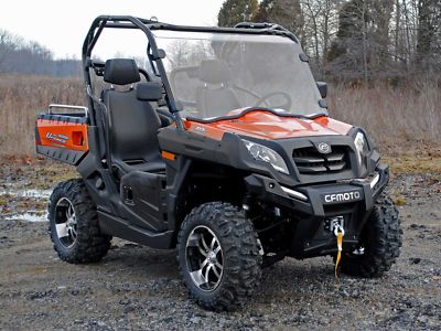SuperATV CFMOTO UForce 500/ 800 Clear Scratch Resistant Full Windshield (2014+)