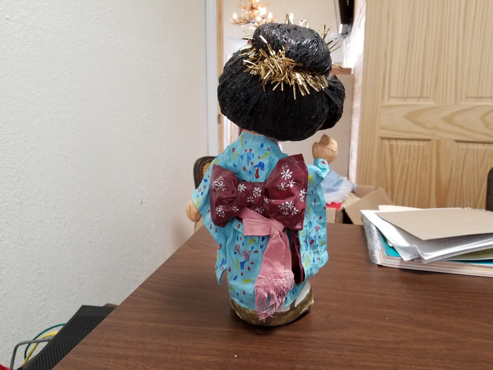 Paper mache doll - Rare- Unique