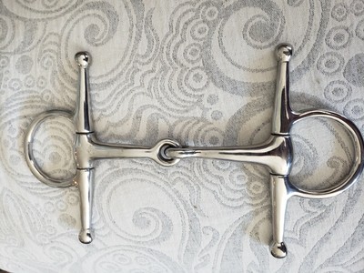 Stainless Steel Horse Bit,Full Cheek French Mouth Snaffle C3259,4-1//2/",X 6-1//2/"