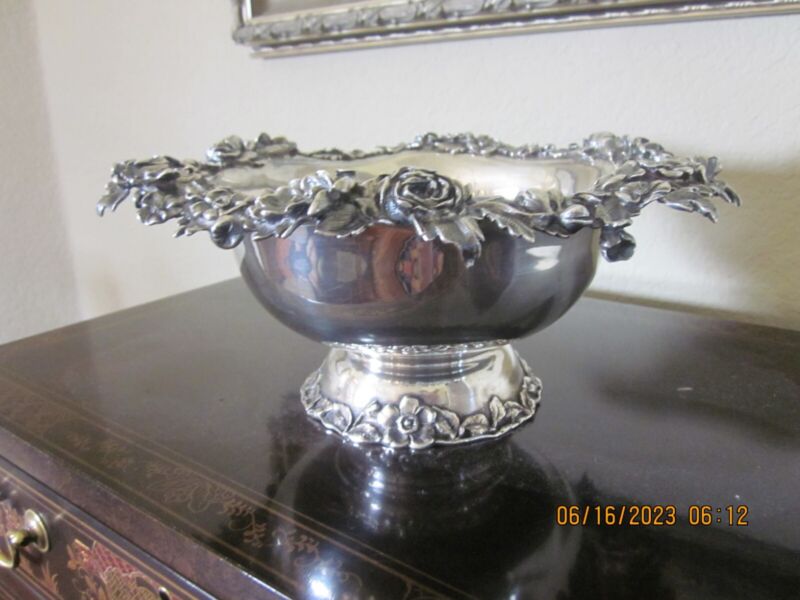 Dominick & Haff Footed Sterling Silver Center Piece Bowl