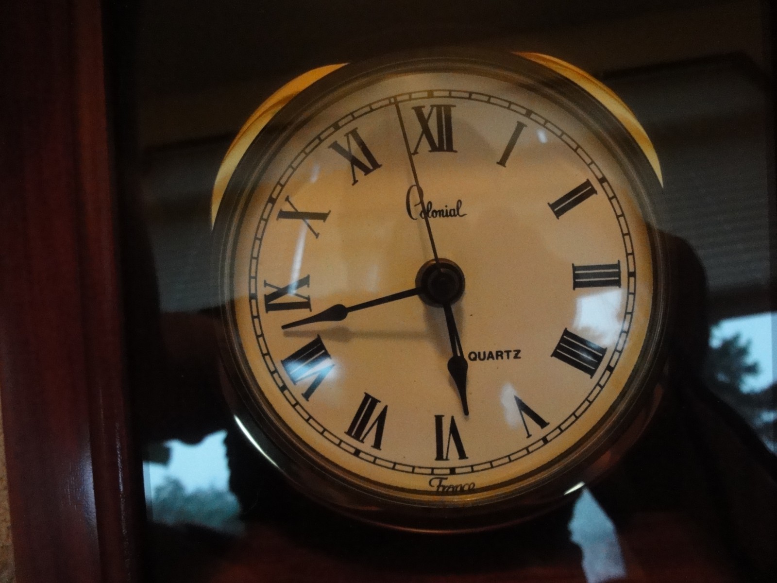 Vintage colonial, molyneux nautical desk clock. Maritime ship instrument. Nice!