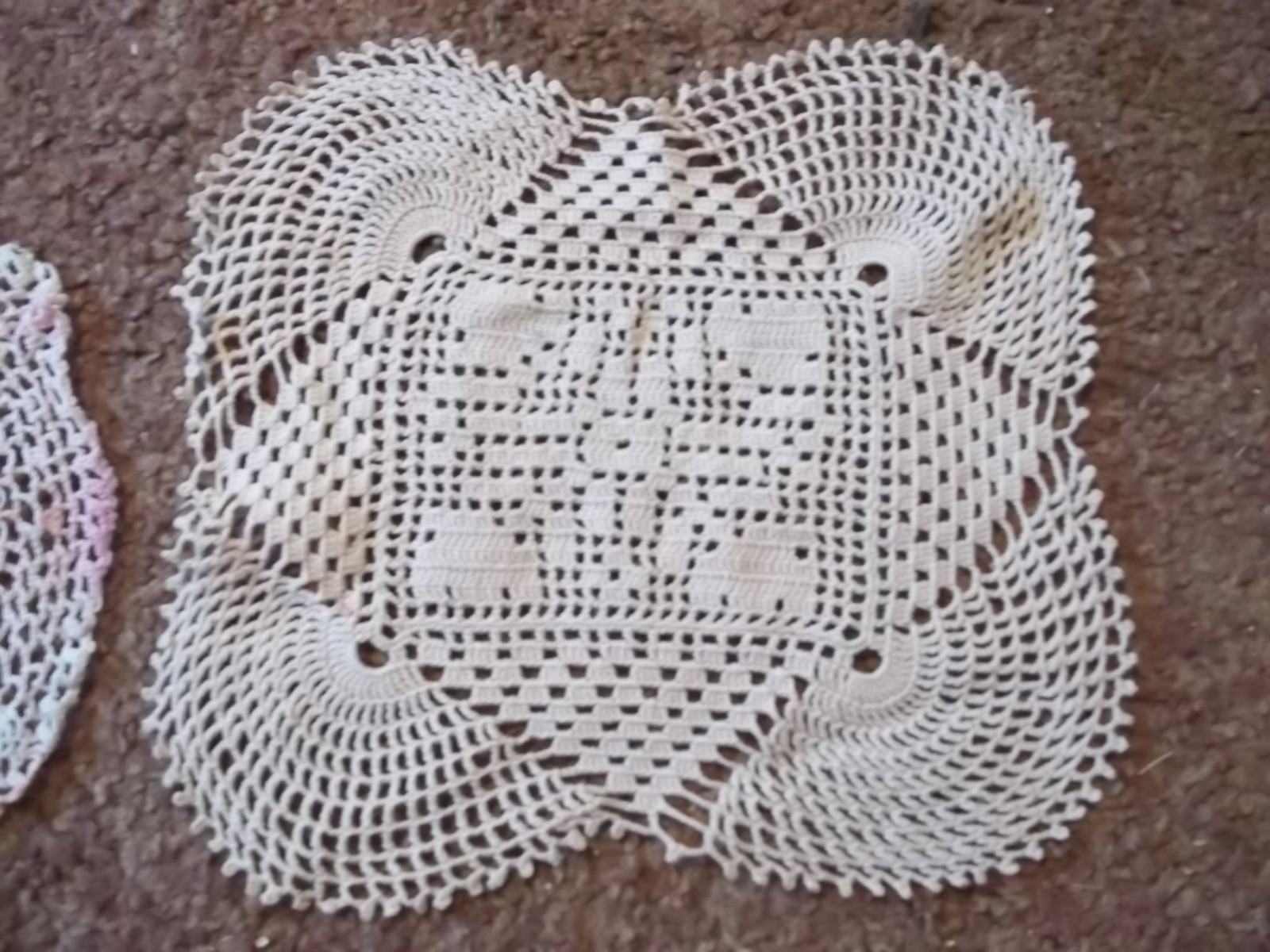3 Crocheted Doilies