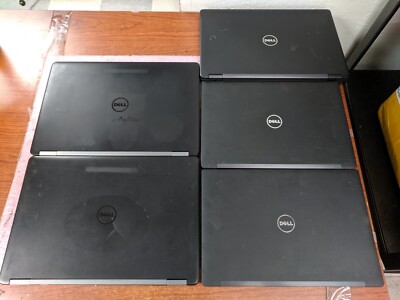 5x Dell Laititude Mix Model Laptops i5 6th-7th Gen w/RAM NO HDD *BIOS* | C1781DS