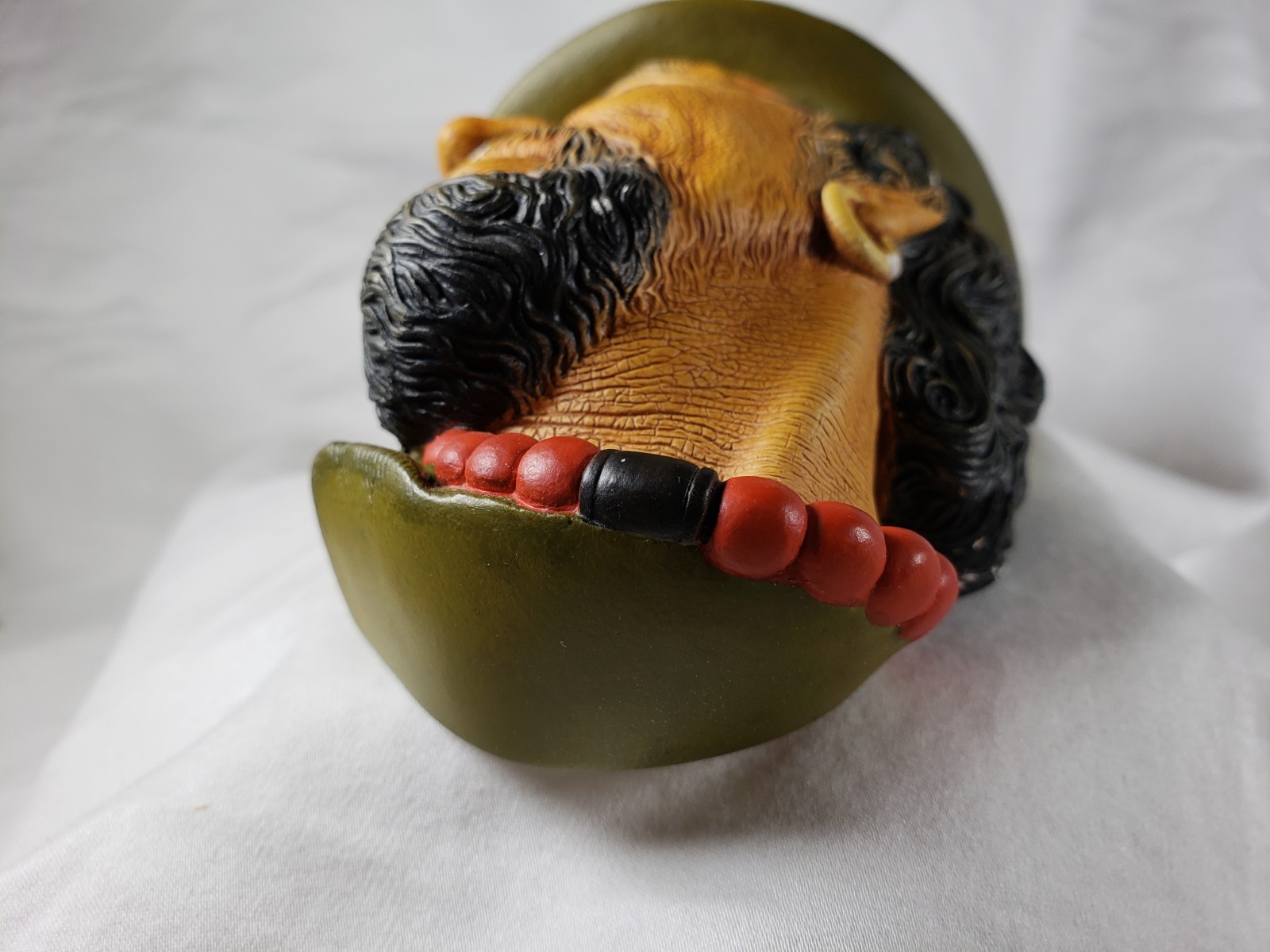 BOSSONS CHALKWARE MALE GYPSY WALL HANGING ENGLAND VINTAGE