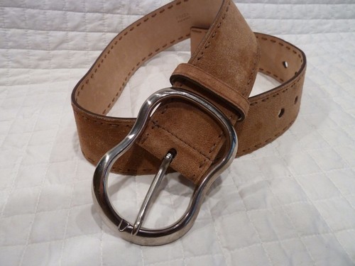 ベルト PRADA COCOA SUEDE LEATHER BELT Cocoa Brown Suede belt | PRADA