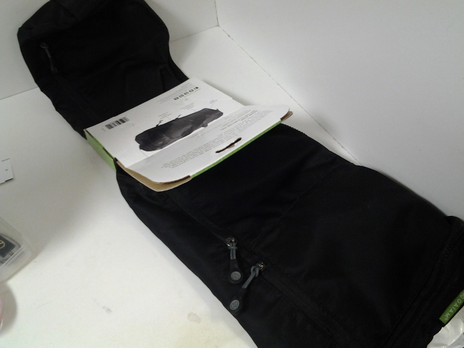 Gaiam Performance Mat Bag Quick Dry Nylon Breathable Mesh Black Multi Pockets