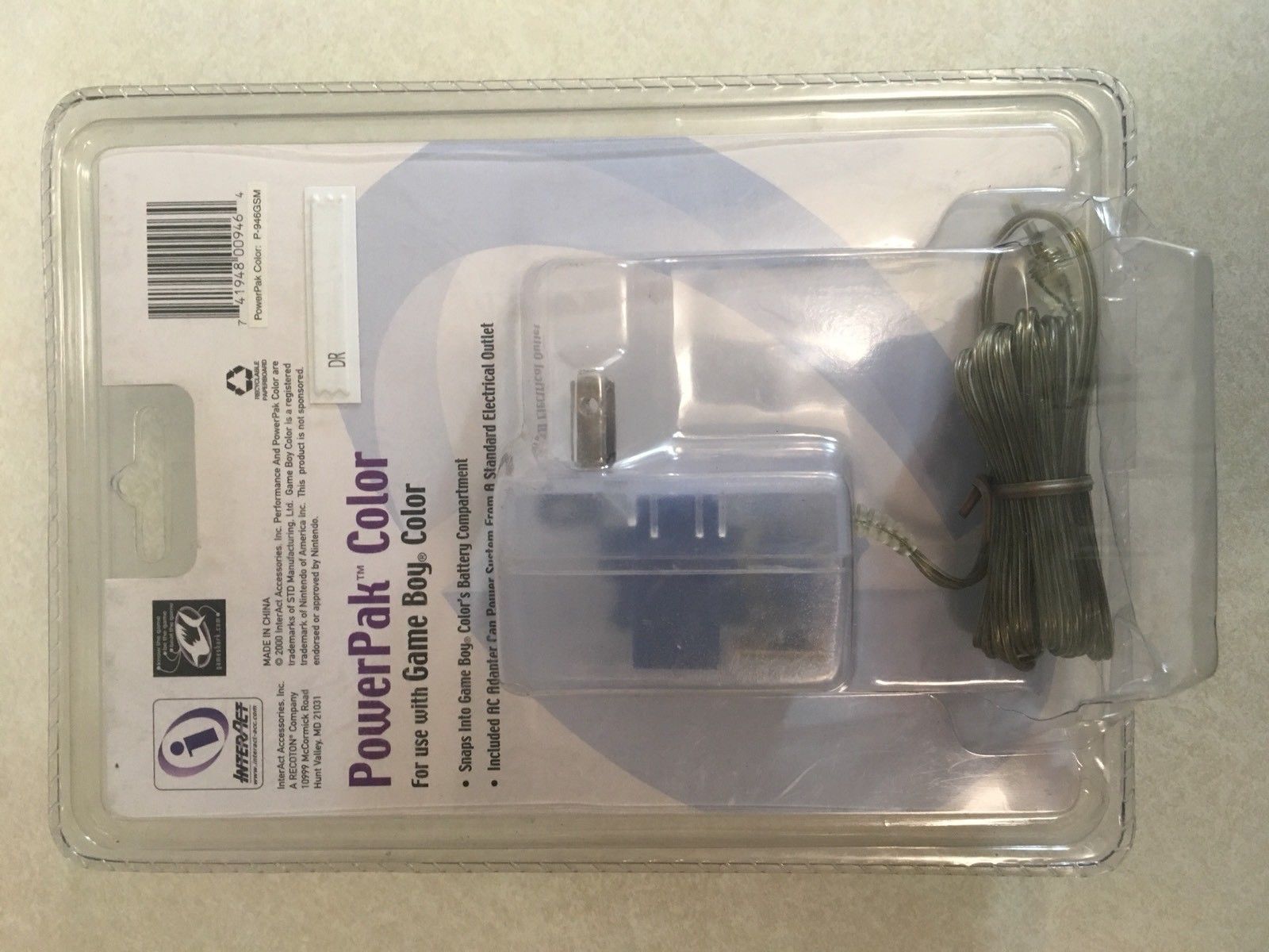 NEW PERFORMANCE POWERPAK COLOR FOR GAME BOY COLOR 10 HRS WITHOUT RECHARGING
