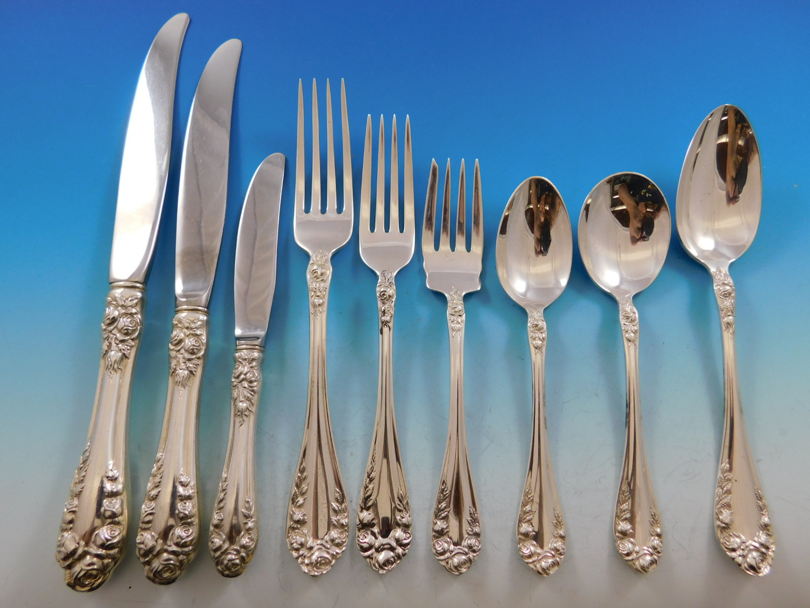 Normandie by Northumbria Canada Sterling Silver Flatware Set Service 59