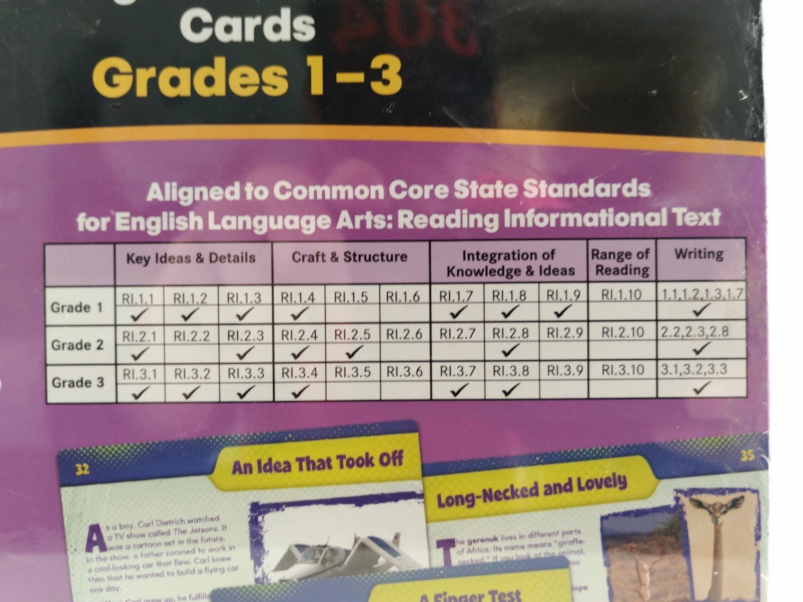 HOT DOTS Reading Informational Text Cards Grade 1, 2, and 3 Educational Insights