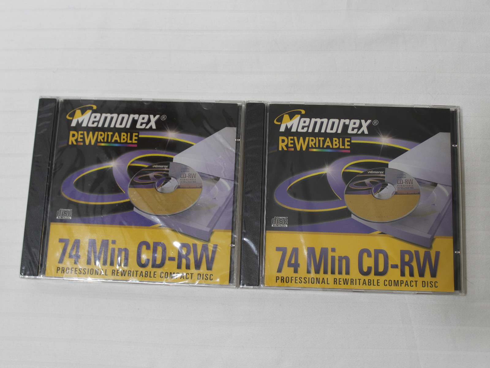 Vintage Memorex Professional Rewritable Compact Disk 74 Min CD-RW New In Case