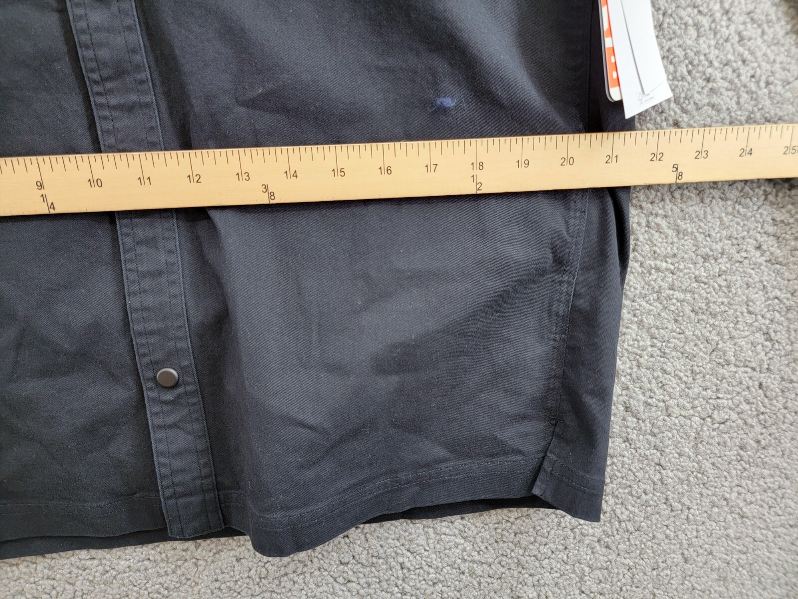 Bass Outdoor Relaxed Fit Stretch Worker Shirt Jacket Men's S Black Beauty L/S - Picture 7 of 19