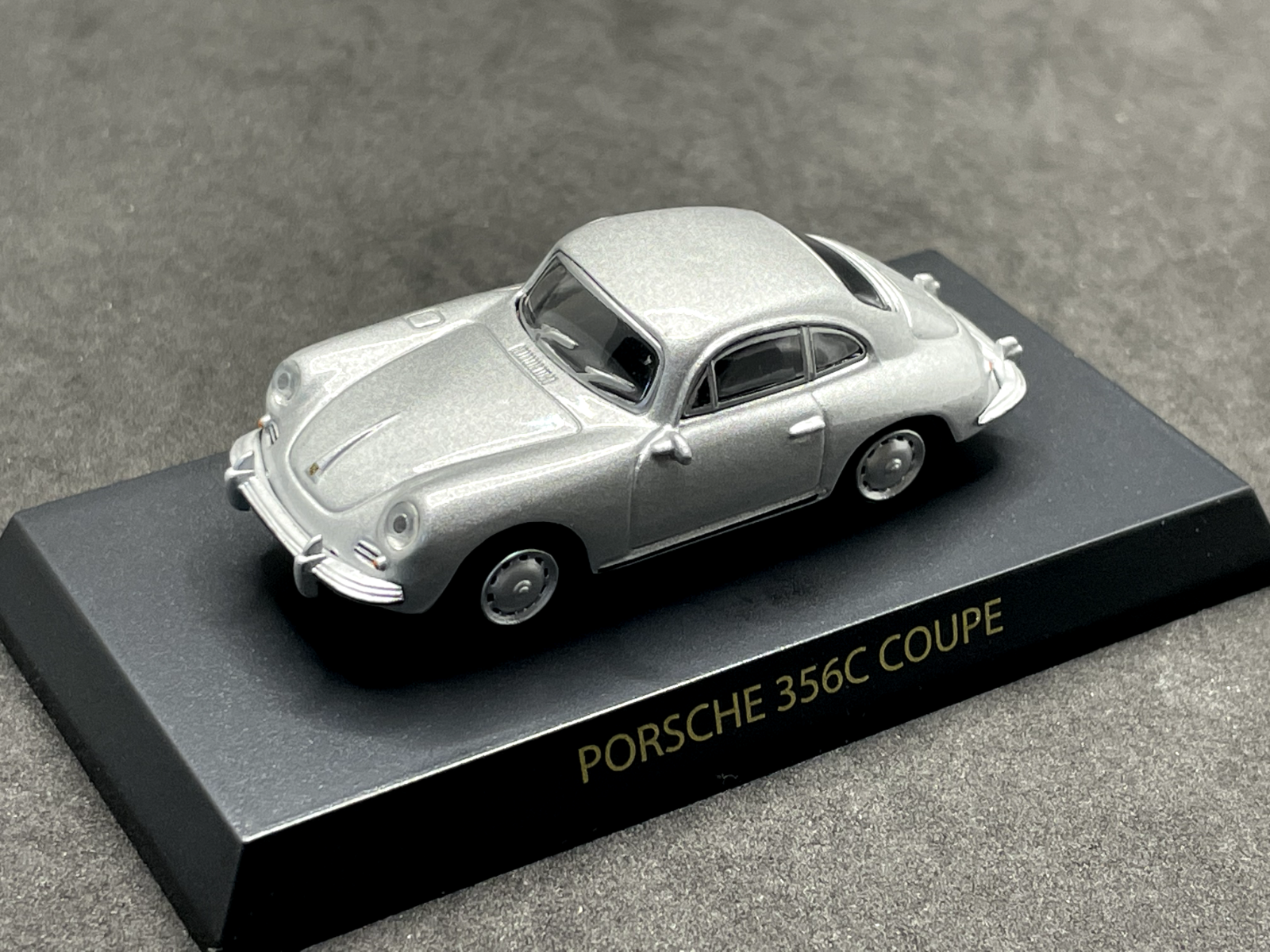 Kyosho 1/64 Porsche collection 356C Coupe silver diecast model car