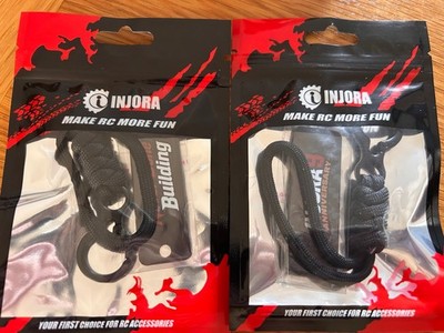 2 x INJORA CARBON FIBER LANYARD KEYCHAINS RC CRAWLER TRUCKS ACCESSORIES INA-128