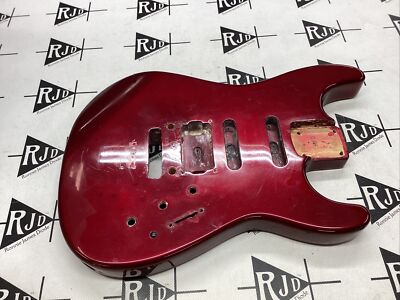 80 s Jackson Charvel Japan Model 3 Guitar Body Cherry Red HSS