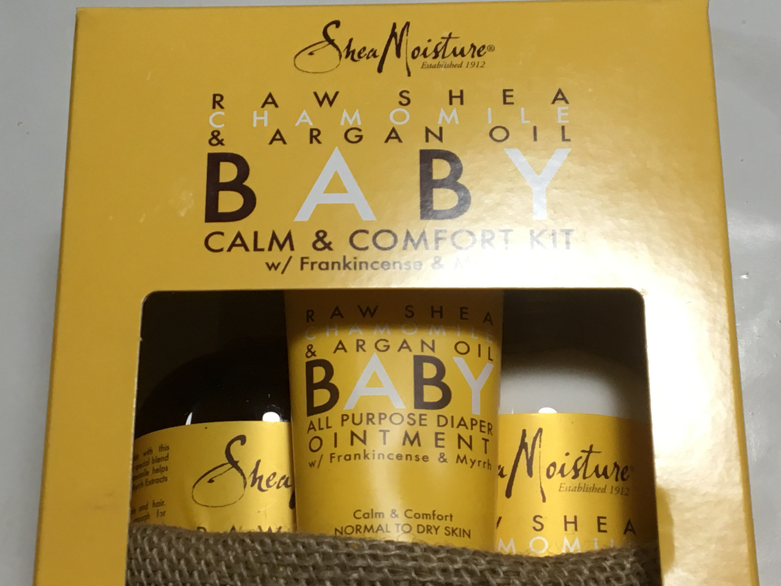 Shea Moisture Raw Shea Chamomile & Argan Oil Baby Calm & Comfort Kit