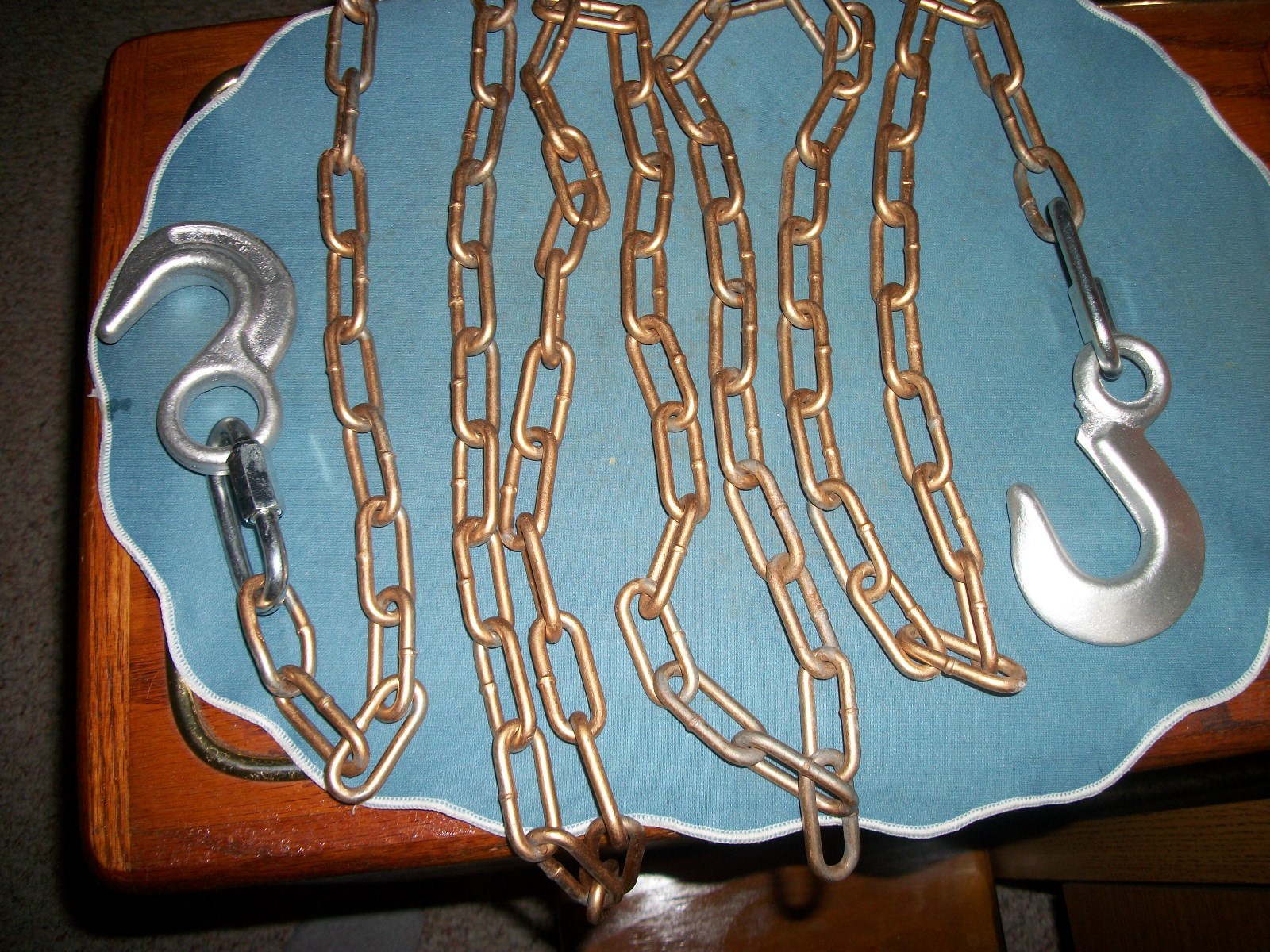 9 Foot Painted Gold Tow Chain With 2 Hooks!!