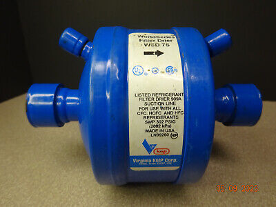 Virginia KMP Suction Line Filter Drier WSD 7 S, 7/8'' Copper Fittings Dual Access