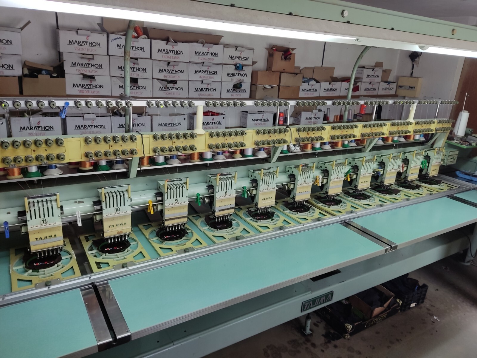 Tajima TMEF-612 12 heads Head Embroidery Machine | eBay