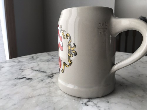 Vintage Americana Beer Stein Schedel Bavaria 1991 USA Flag These Colors Dont Run