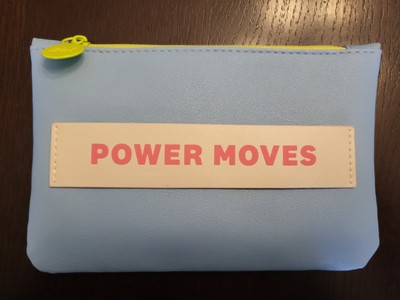 Ipsy Glam Makeup Bag ~ Power Moves ~ Blue & Green ~ Never Used