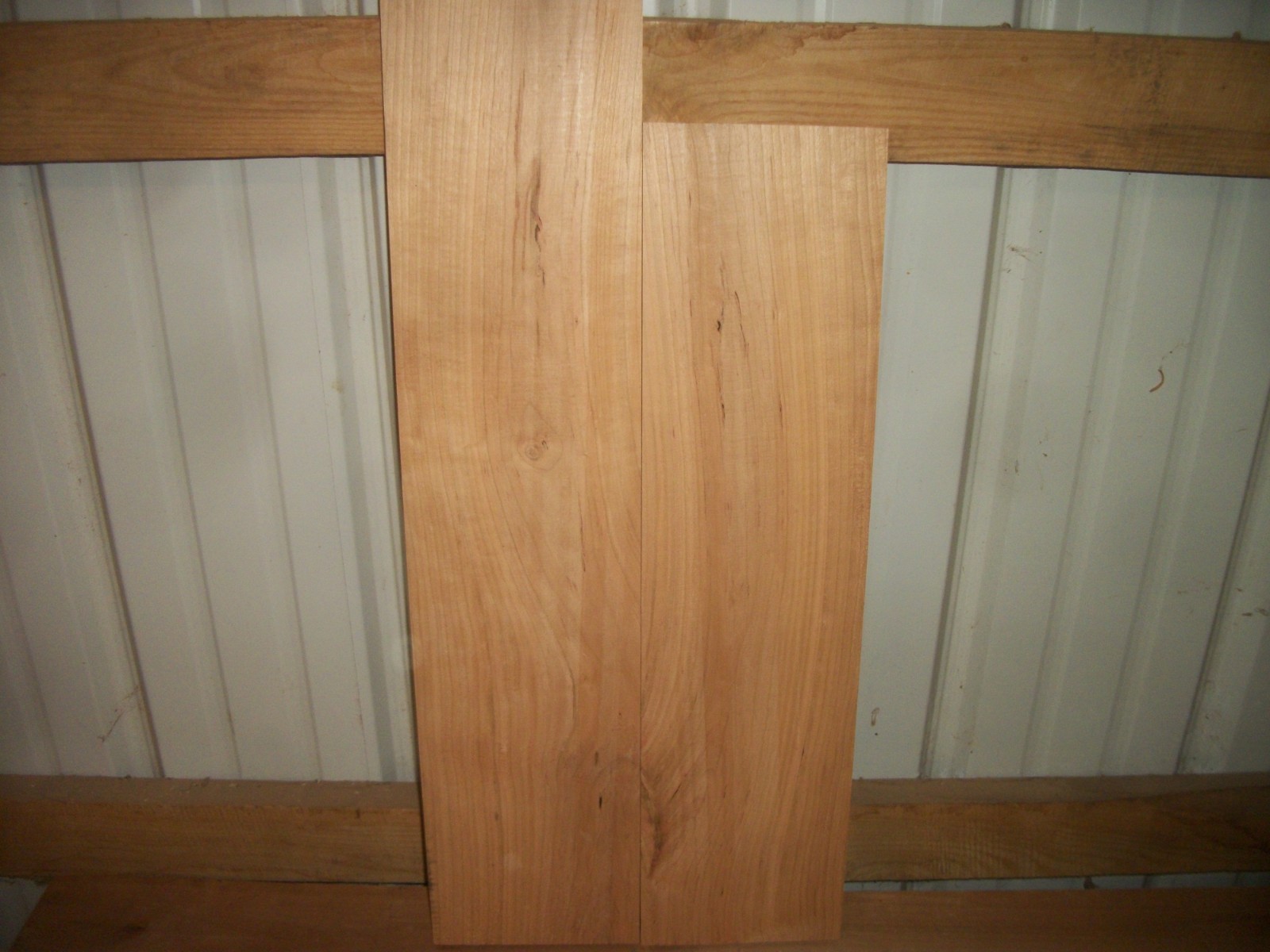 2 PC CHERRY WOOD KILN DRIED LOT 805Z BOARDS FLAT